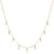 Choker Estrelinhas e Ponto de Luz Banhada a Ouro 18k