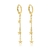 Brinco Argola com Corrente Estrelas Banhado a Ouro 18k - comprar online