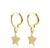 Brinco Argola Estrela Banhado a Ouro 18K - comprar online