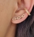 Brinco Ear Hook Corrente Banhado a Ouro 18k - comprar online