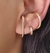 Brinco Ear Hook Liso Banhado a Ouro 18k - comprar online