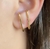 Brinco Ear Hook Liso Banhado a Ouro 18k na internet