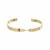 Bracelete Chapa Detalhe Torcido Banhado a Ouro 18k - comprar online