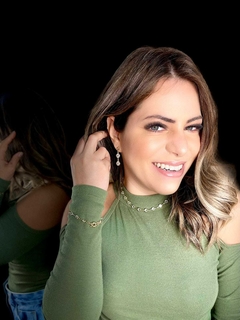 Choker Cristal Banhada a Ouro 18k - Érica Santini Semijoias