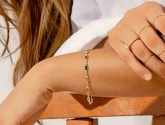 Pulseira Retangular Color Banhada a Ouro 18k - comprar online