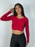 Cropped manga longa K2B franzido Pietrine - comprar online