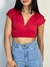 Cropped Liganete sem bojo decote em V - comprar online