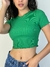 Cropped canelado detalhes franzidos K2B Lusani - comprar online