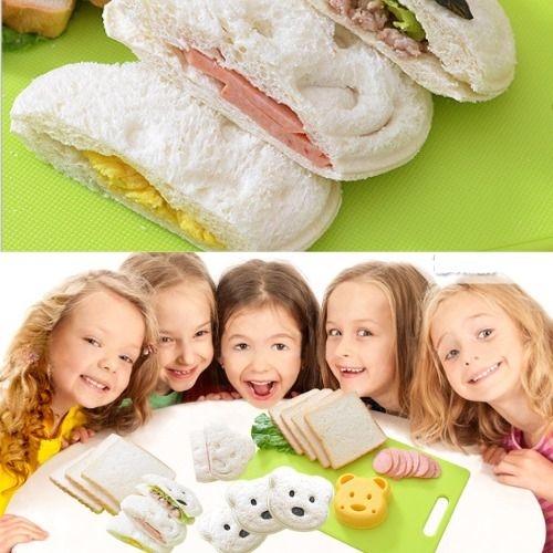 Formas divertidas de cortador de pão e sanduíche para crianças