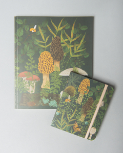 Cuaderno 20 x 25 cm + Libreta con elástico Bosque