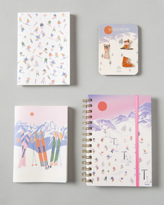 Cuaderno Ski + Pack 2 libretas Ski + Pins Ski