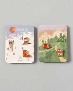 Set 2 pack de pins - Trekking + ski