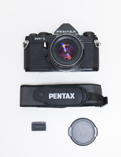 Câmera Pentax MV 1 com lente fixa 50mm F2 - FFV