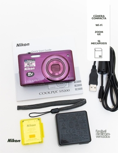 Câmera Digital Nikon Coolpix S5200 16MPX WI-FI