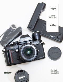 Câmera Nikon F3 + Lente 35mm 2.8
