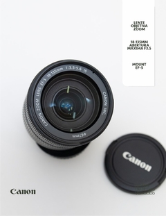 Lente Canon EF-S 18-135 3.5-5.6 IS - apenas digitais APS-C