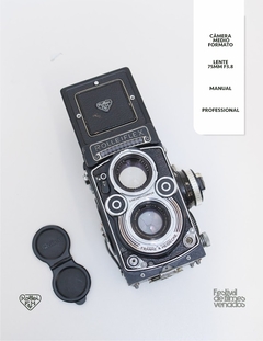 Câmera Rolleiflex 3.5F Médio Formato
