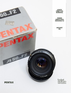 Lente Pentax 50mm f2 PK