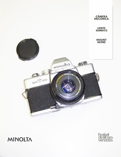 Câmera Minolta SRT100 com Lente Rokkor-X 45mm f2