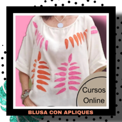 CAMISOLA MANGA RAGLAN CON APLIQUES- curso online