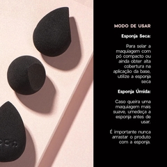 Esponja de Maquiagem - Flat Drop Océane Edition - Cores Cosmeticos