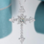 Colar De Cruz Em Prata 925S Com Diamante De Moissanite | Katia Almeida na internet