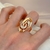 Anel Espiral Aberto Luxo Ouro Rosé 585 | Katia Almeida na internet