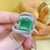 Anel Vintage Em Prata 925S Com Pedra De Moissanite De Esmeralda 5ct | Katia Alme - comprar online