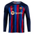 Camisa FC Barcelona 2022-23 - Manga Longa - Masculina - Azul e Grená