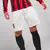 Calção Shorts AC Milan 2025 Edição Especial Aniversário 125 anos - Branco - RRSPORTS | Camisas de Time - Frete grátis!