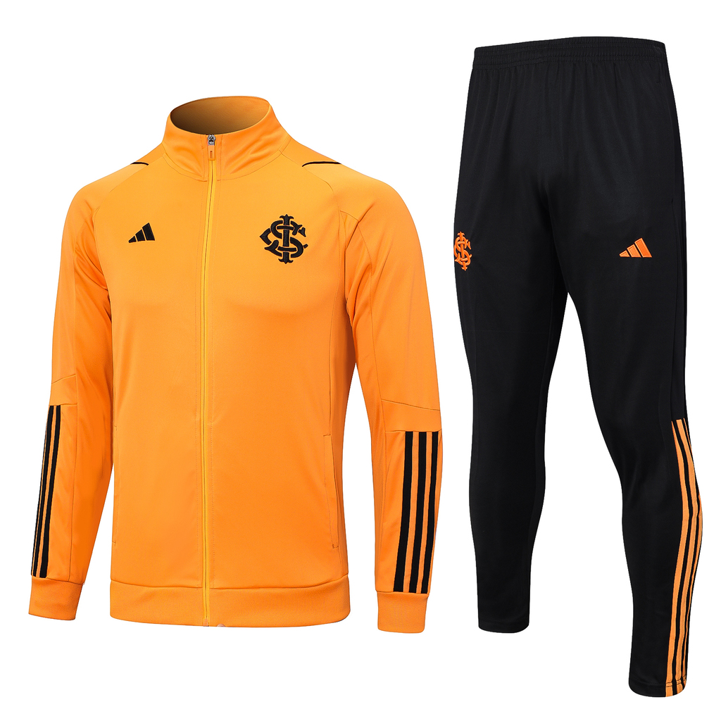 Conjunto Jaqueta Internacional 2023 Treino Adidas Laranja