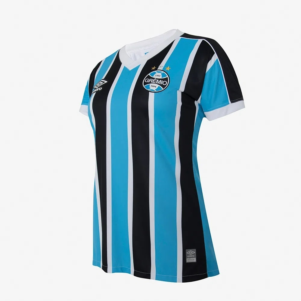 Camisa Gr mio I 2023 Feminina Tricolor Azul