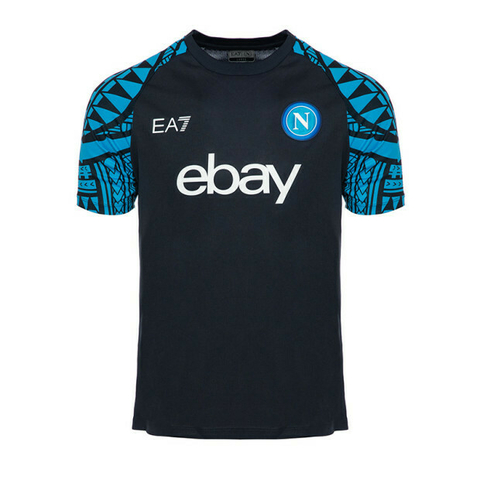 Camisa Napoli 2023 Pre Jogo Masculina Preta