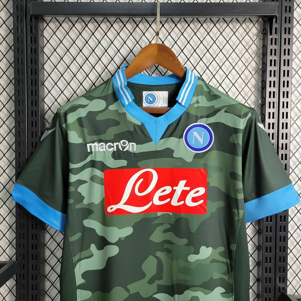 Camisa Napoli 2023 Masculino Torcedor Camuflado Verde