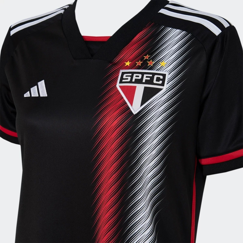 Camisa S o Paulo Adidas 2023 Feminina Preta