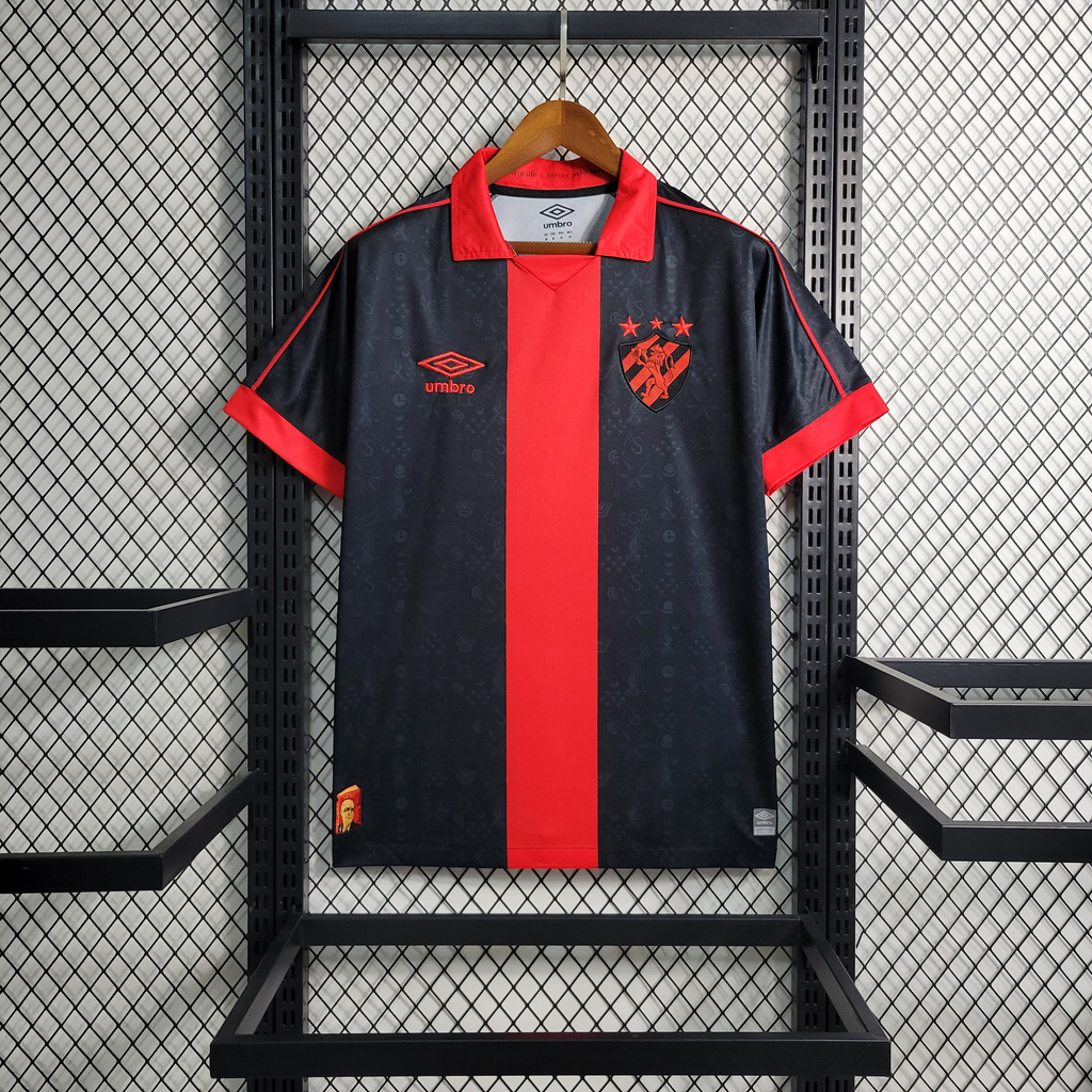 Camisa Sport Recife 2023 Torcedor Masculina Preta