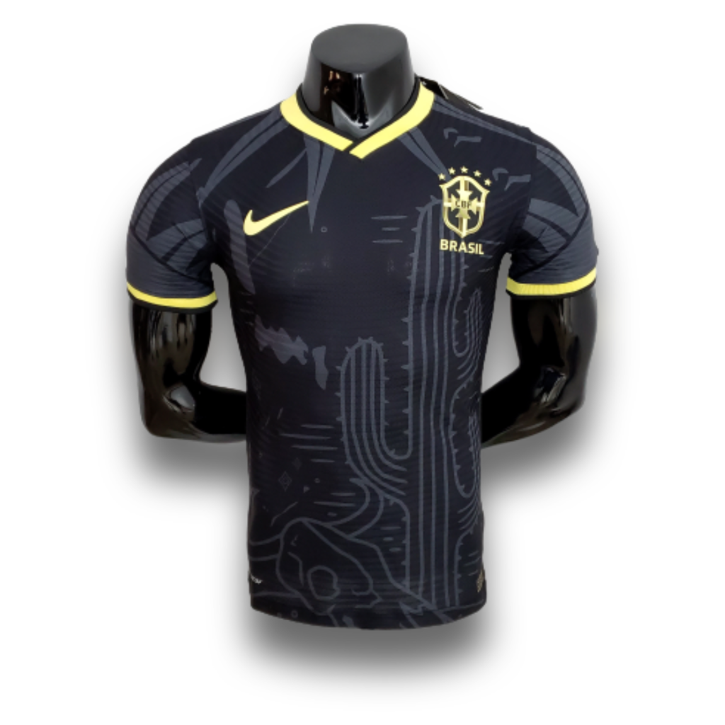 Camisa Brasil Conceitual 2022 Jogador Masculina - Preta