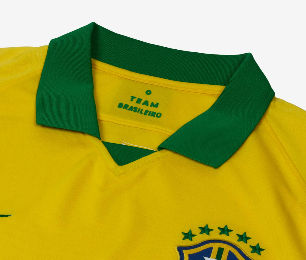 Camisa Brasil 2019- Retrô Masculina - Amarela