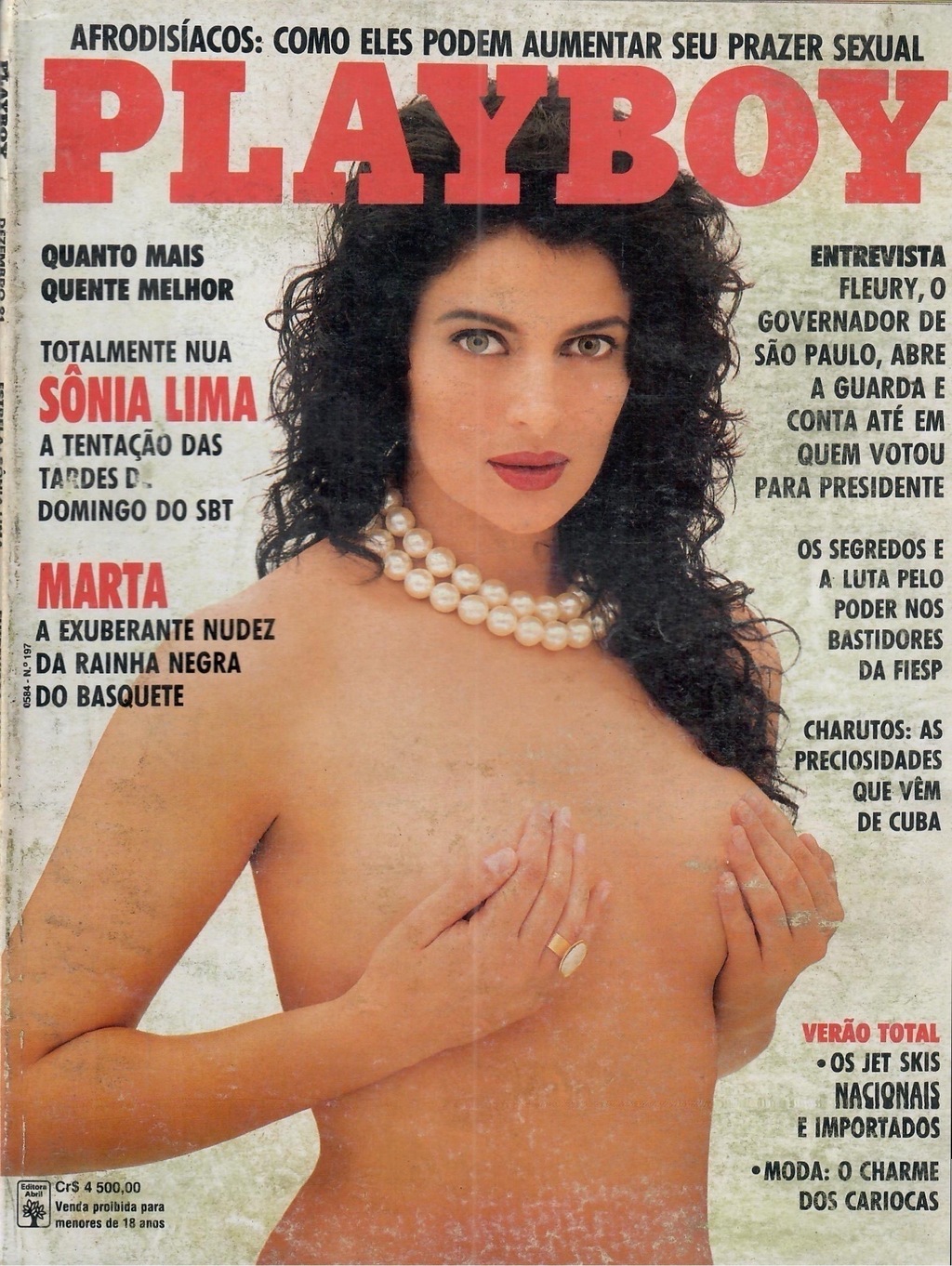 Playboy Brasil Nº 197 (1991) - Sônia Lima