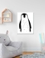 Quadro Pinguim Preto e Branco - comprar online