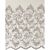 cortina voil bordado com forro 4 metros valência barrada taupe