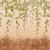 papel de parede folhagem rustico terracota