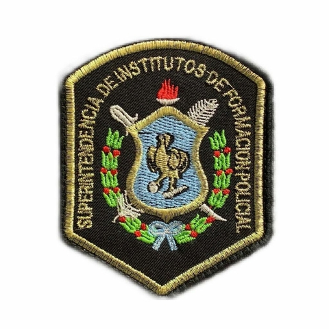 escudo brazo superintendencia de institutos de formacion policial dorado