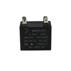 Capacitor 3,5 UF 380V Plastic - 51020033  - Peça para ar condicionado Central - Qualipeças