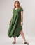 Vestido Aretha Verde Militar (linha curve) - comprar online