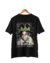 Camiseta preta Black t-shirt Basquiat Portrait Graphic tee streetart Samo