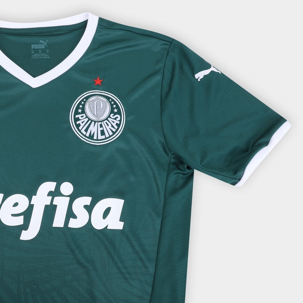 Camisa Palmeiras Home 22/23 s/n° Torcedor Puma Masculina - Verde