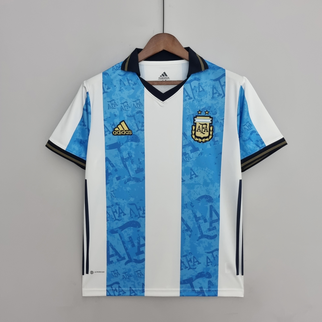 Camisa Argentina Home 22/23 - TORCEDOR - Adidas Masculina - Branca e Azul