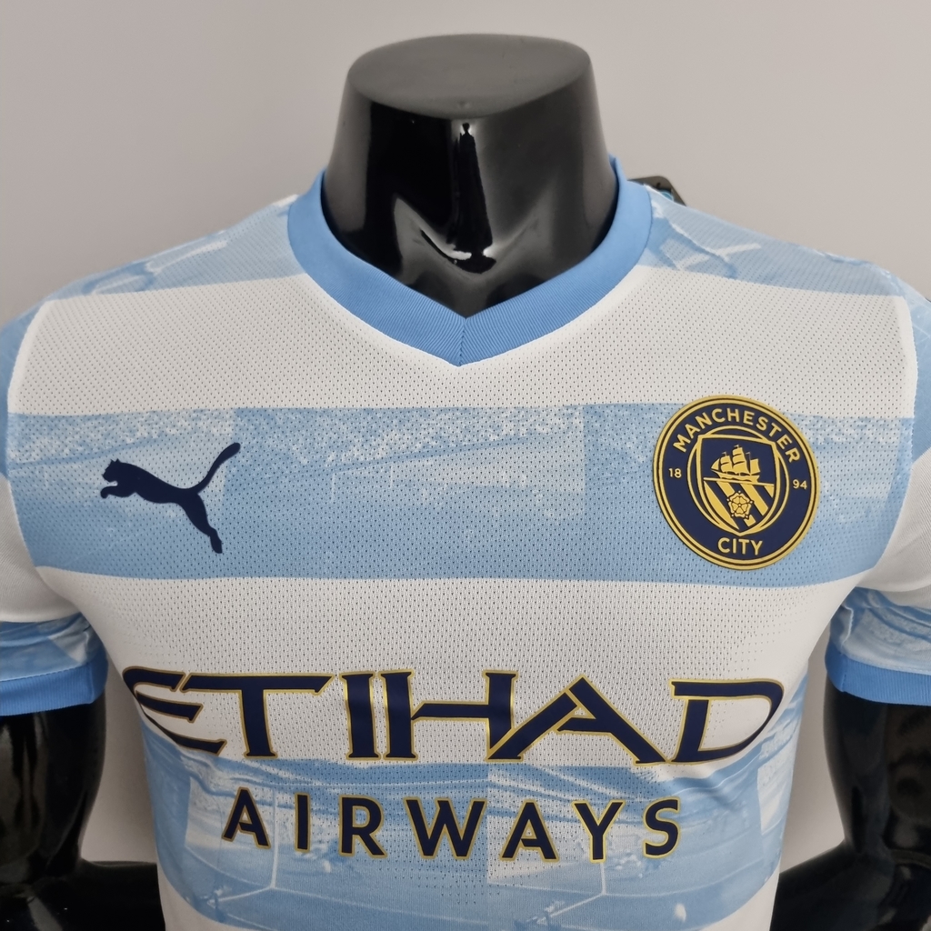 Camisa Manchester City Away 23/24 s/n° Pré Jogo Puma Manga Longa