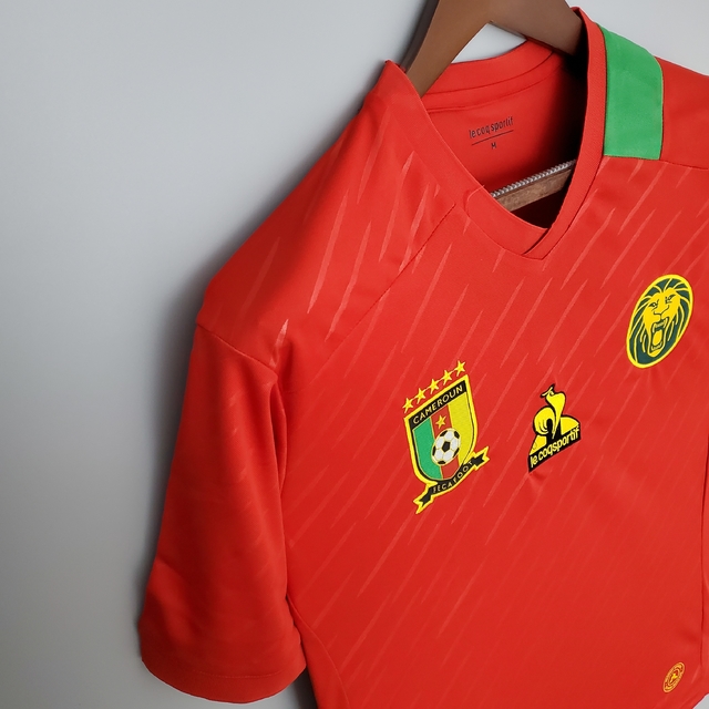 Camisa Seleção Camarões 2022 s/nº Masculina - Vermelha